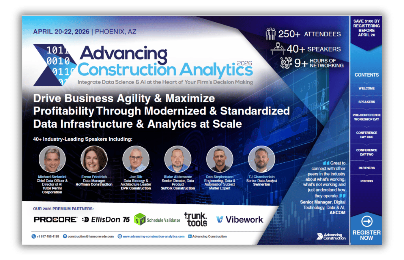 Advancing Construction Analytics 2026 brochure image